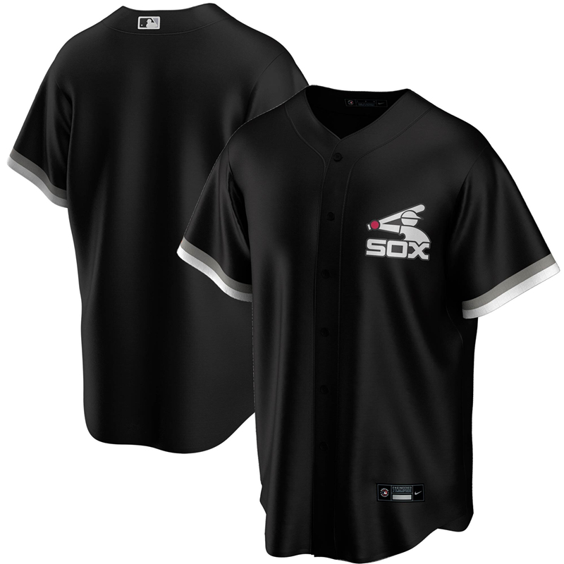 2020 MLB Men Chicago White Sox Nike Black 2020 Spring Training Replica Team Jersey 1->cleveland indians->MLB Jersey
